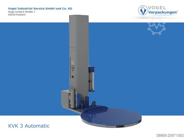 Автоматический паллетообмотчик с дистанционным управлением Vogel KVK 3 Automatik Anlegen/Abschneiden