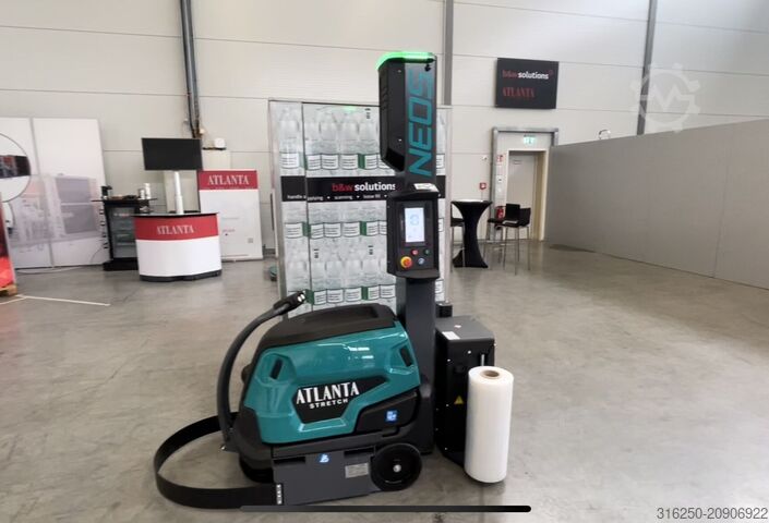 Мобильный стретч-обмотчик ATLANTA - Autom. Folienanlegen mit FB NEOS mit Arya- fast wie ein Vollautomat