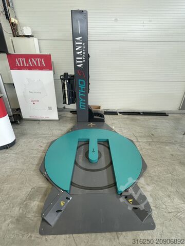 Поворотный стол для растягивания стретч-пленки ATLANTA mit. Autom. Folienanlegen und FB MYTHO S mit Arya Mast 2400 mm 200% PreSt