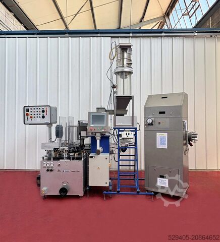 Автоматическая линия для наполнения и укупорки банок / баночек / жёстких консервных ёмкостей Indosa Matic 100