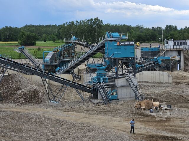 машина для мойки песка / мойка для гравия Constmach Sand Washing and Screening Stationary Sand Screening Washing Plant