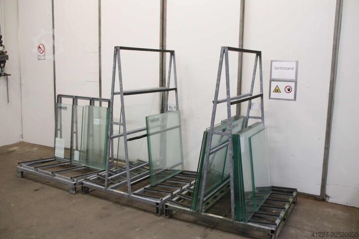 Закалённое стекло с 3 транспортными стойками для стекла Resopal verschiedene Größen