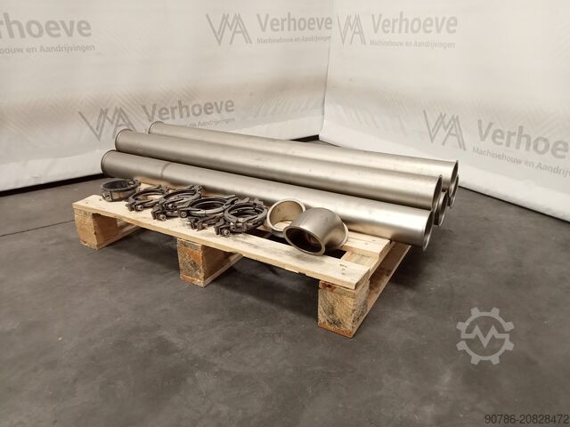 Труба Jakob из нержавеющей стали, круглая, 80 мм, различные  