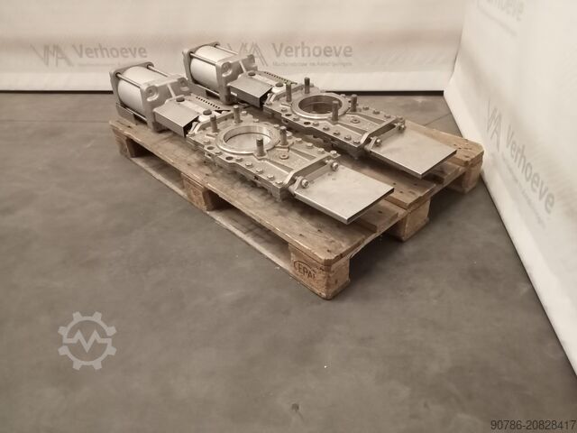 2x запорно-регулирующий клапан из нержавеющей стали, задвижка, дозировочный клапан, ножевой задвижка  