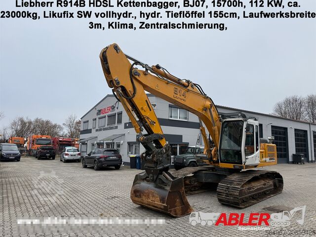 Гусеничный экскаватор Liebherr R914 B HDSL Litronic SWA48 Likufix Klima