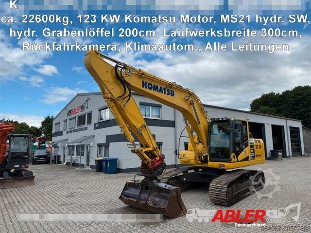 Гусеничный экскаватор KOMATSU PC210 LC-10 MS 21 SW hydr. Grabenlöffel Klima