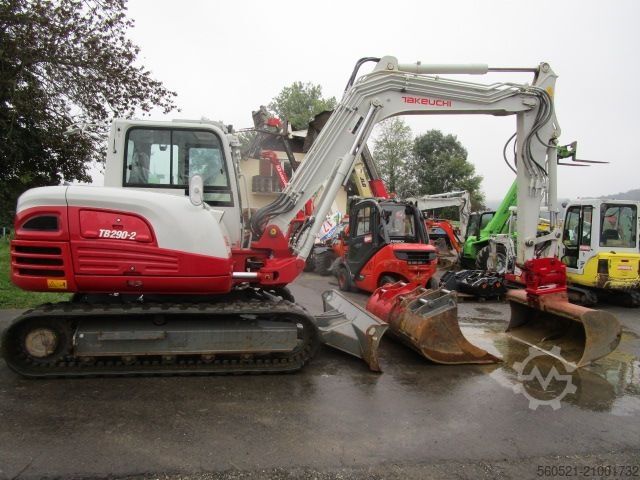 мини-экскаватор Takeuchi TB 290-2 Powertilt-Schnellwechsler-Klima-4 Löffel