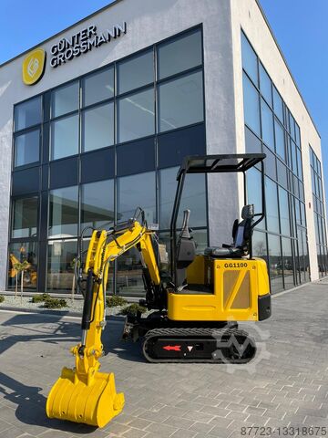 GG1100 Мини-экскаватор 3-х цилиндровый Kubota Gunter grossmann GG1100 3 cilinder kubota