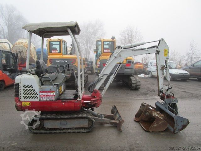 мини-экскаватор Takeuchi TB 014 - LEHNHOF MS01-Schnellwechsler + 3 Löffel