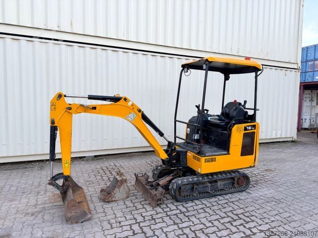 Мини-экскаватор JCB 16C-1 /2022 BJ/ 988 H / verbr. Laufwerk/2xLöffel