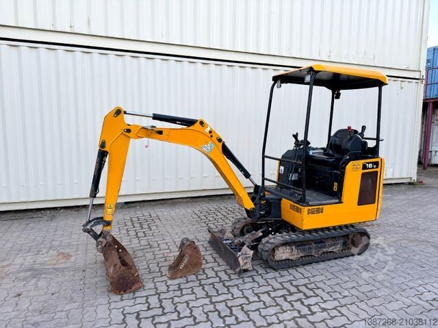 Мини-экскаватор JCB 16C-1 /2022 BJ/ 847 H / verbr. Laufwerk/2xLöffel