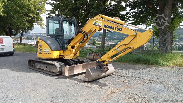 Мини-экскаватор < 7 т Komatsu PC55MR-5E0 with 3 buckets