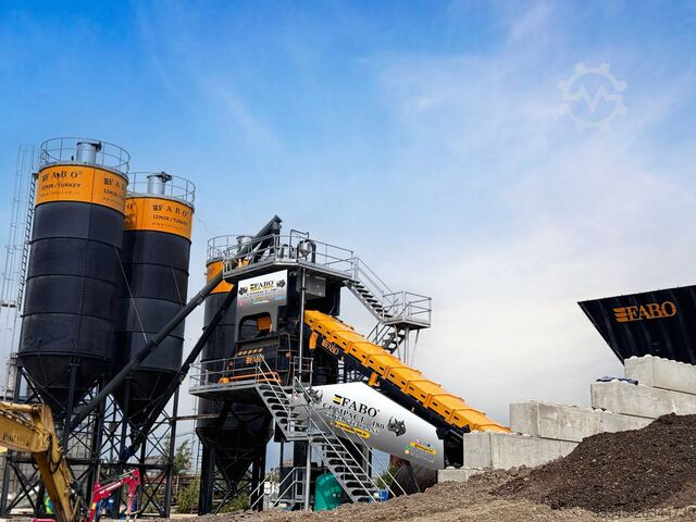 стационарная бетоносмесительная установка FABO Sabit Beton Santralleri COMPACT-180 Sabit Beton Santrali