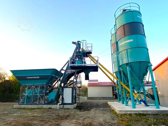 бетонный завод, бетоносмесительный узел CONSTMACH Concrete Mixing Plant 30 M3/H Compact Concrete Mixing Plant