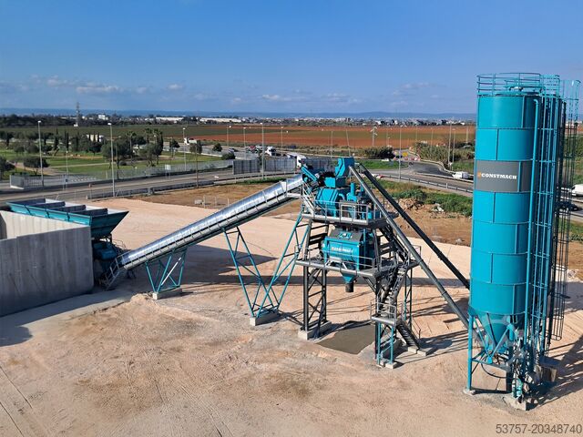 бетонный завод / бетоносмесительная установка CONSTMACH Concrete Batching Plant Stationary Concrete Mixing Plant 120M3/H