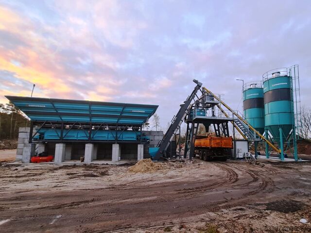 бетонный завод, бетоносмесительный узел CONSTMACH Concrete Batching Plant 60 M3/H Compact Concrete Batching Plant