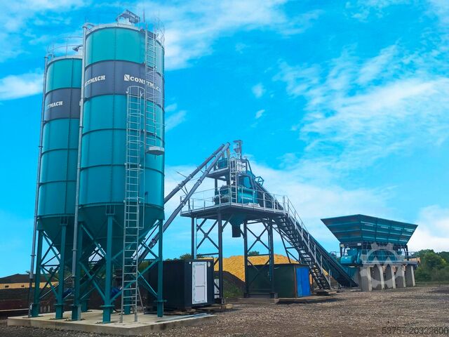 бетонный завод / бетоносмесительная установка CONSTMACH Concrete Batching Plant Compact Concrete Plant with Belt 60 M3/H