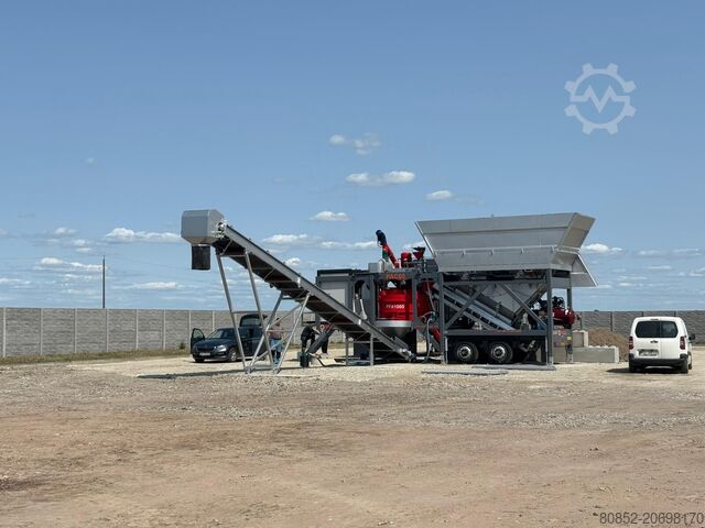 Бетоносмесительная установка Polygonmach mobile 60m3 concrete plant self-erected