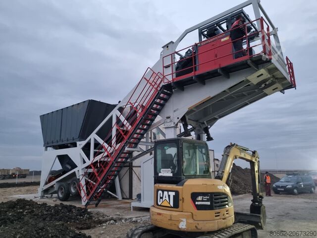 Бетоносмесительная установка Polygonmach mobile 60m3/hour concrete batching plant