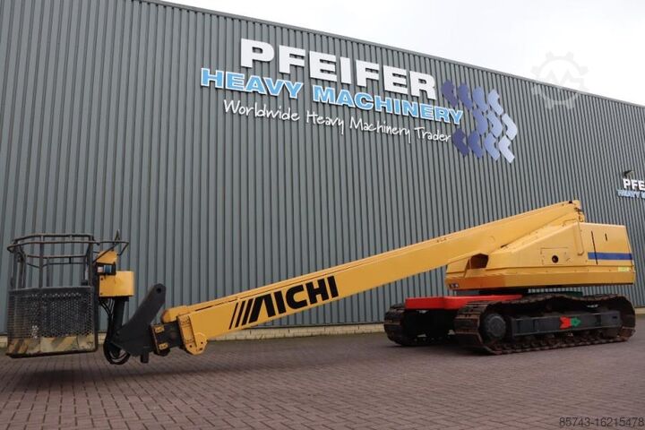 Телескопическая платформа Aichi SR210 As-Is, Diesel, Tracked, 23m Working Height,