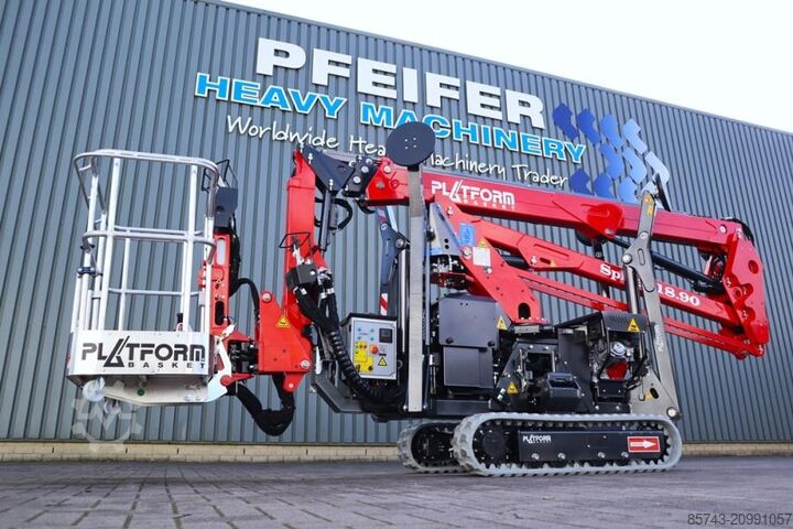 Шарнирно-телескопическая рабочая платформа Platform Basket Spider 18.90 PRO CE Declaration, Valid inspection,