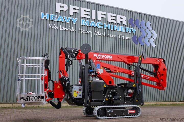 Шарнирно-телескопическая рабочая платформа Platform Basket Spider 18.90 PRO CE Declaration, Valid inspection,