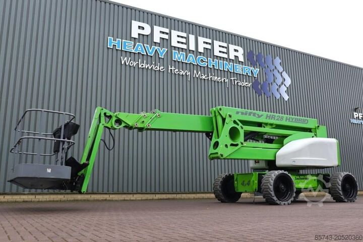 Шарнирно-телескопическая рабочая платформа Niftylift HR28 HYBRIDE Hybrid, 4x4 Drive, 28m Working Height