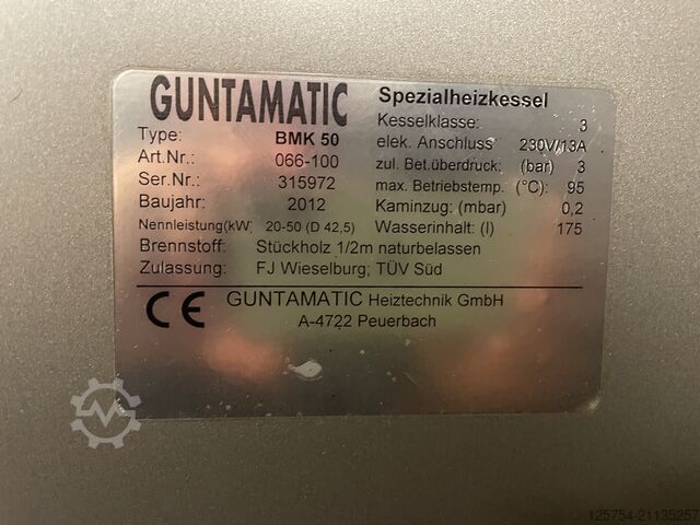 Дровяной газогенератор Guntamatic BMK 50