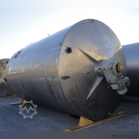 Изолированный смесительный бак 10 000 литров из нержавеющей стали V2A с якорной мешалкой Thrun Maschinen- und Behälterbau K0204