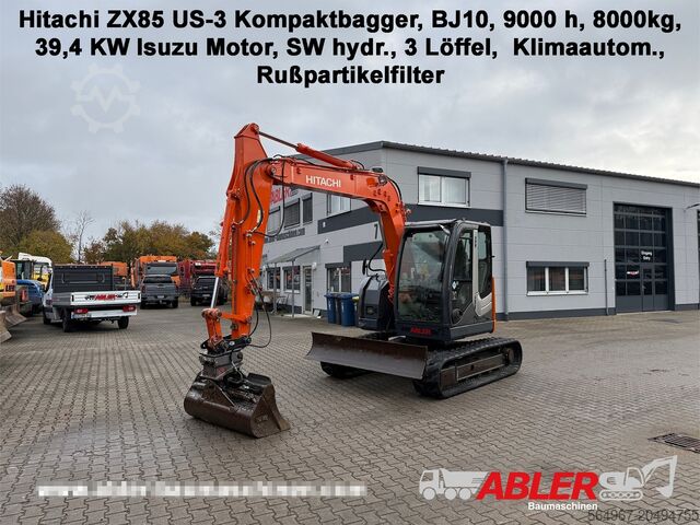 Гусеничный экскаватор Hitachi ZX 85 US-3 Kompaktbagger SW Klima