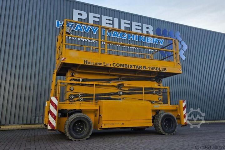 Ножничный подъемник Holland Lift Combistar B-195DL25 4WD/P/N Diesel, 21.5m Working
