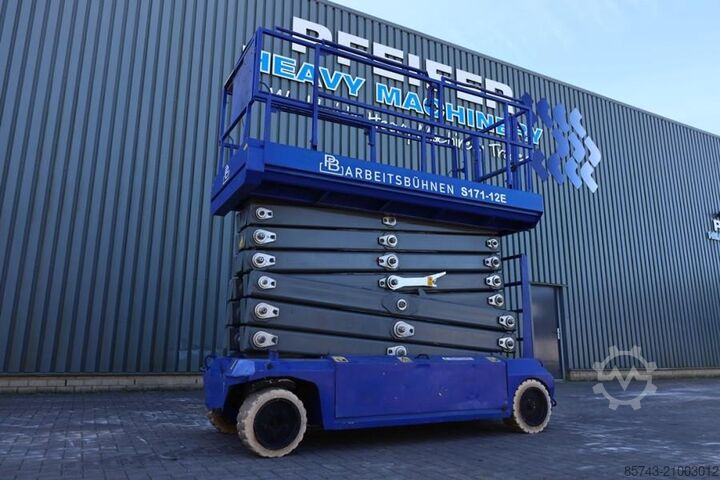Ножничный подъемник PB LIFT S171-12E Electric, 17.3m Working Height, 400k