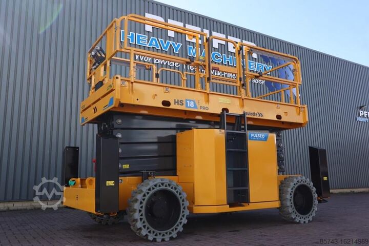 Ножничный подъемник Haulotte HS18EPRO Valid Inspection, Electric 4x4 Drive, Ver