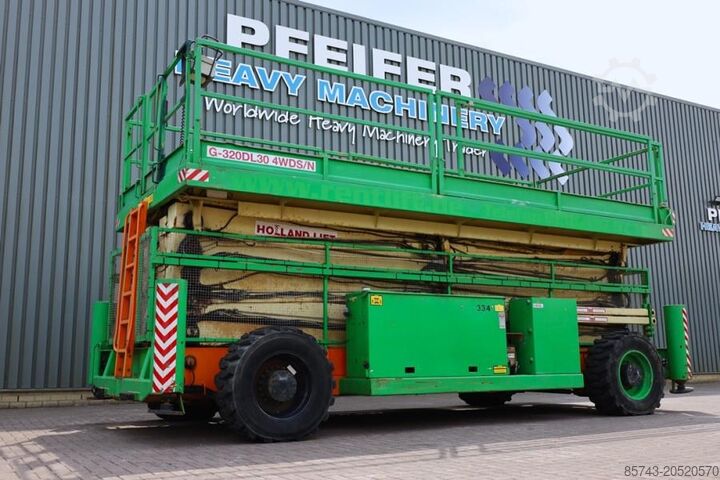 Ножничный подъемник Holland Lift Megastar G-320DL30-4WDS/N Diesel, 4x4x4 Drive, 34m