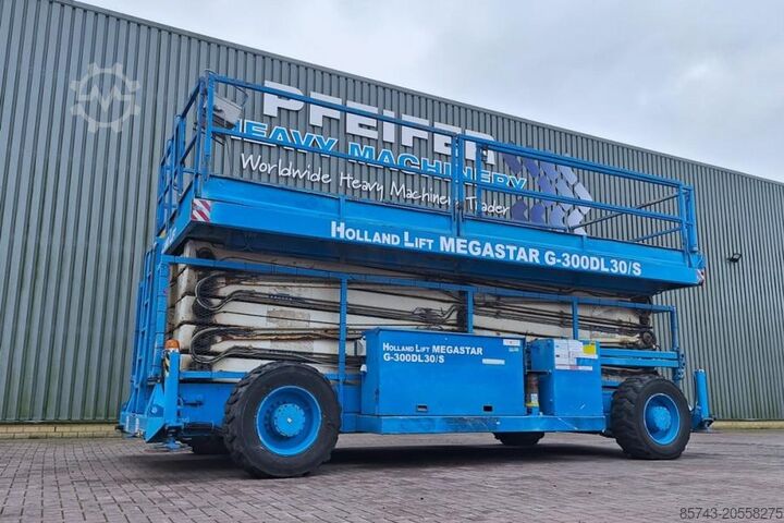 Ножничный подъемник Holland Lift Megastar G-300DL30/S Diesel, 4x4x4 Drive, 33.5m Wo