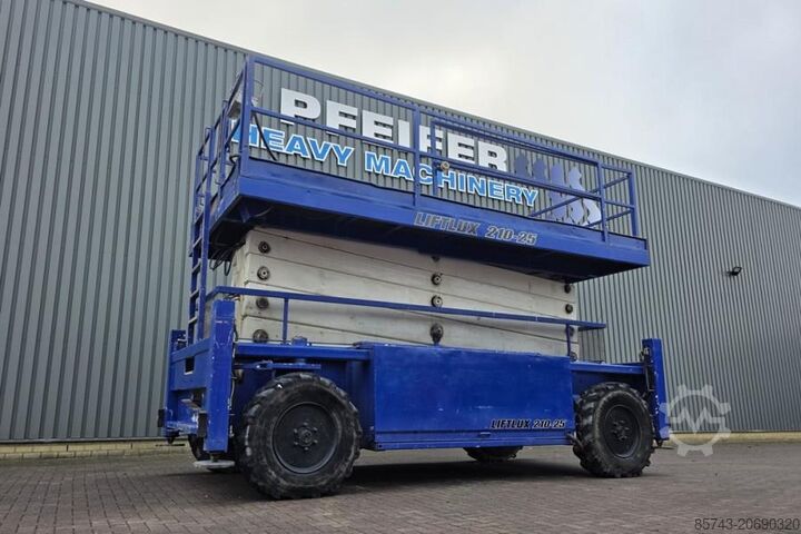 Ножничный подъемник Liftlux SL210-25D4WDS/P Diesel, Hydraulic Deck Extension,