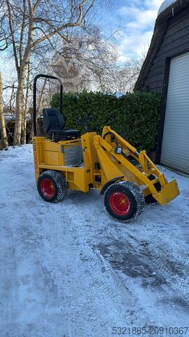 Knikmops 90 сочленённый погрузчик с ковшом knikmops 90