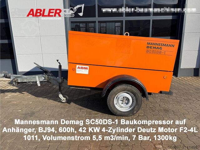 компрессор Demag SC50DS-1 Baukompressor 4 Zylinder 7 Bar