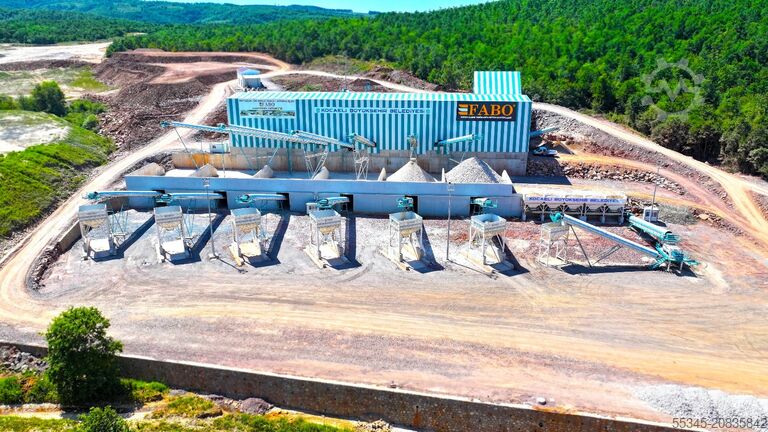 дробильное оборудование FABO Fixed Crusher 400 Ton/Hour Capacity