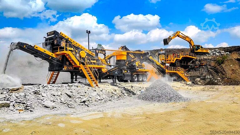 мобильная дробильная установка FABO Mobile Crushing Plant Mobile Crushing and Screening Plants