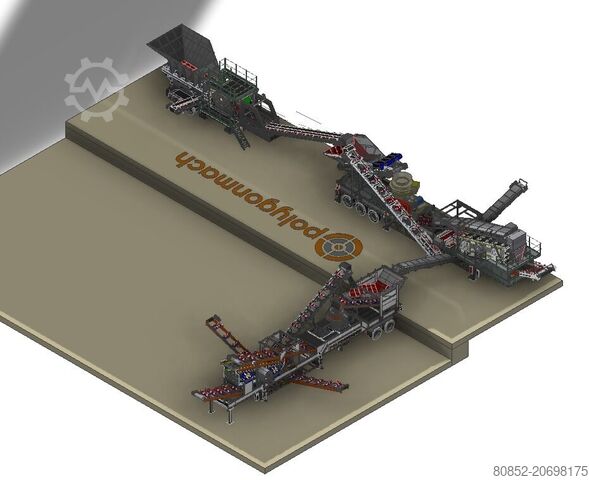 Дробилка Polygonmach 1-PMCC1- mobile jaw and cone crusher