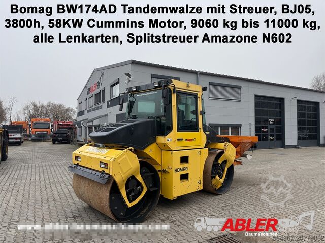 тандемный каток Bomag BW 174 AD Tandemwalze mit Streuer