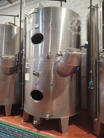 Емкость из нержавеющей стали – 2 секции – 108 гл – Цилиндрическая на ножках  