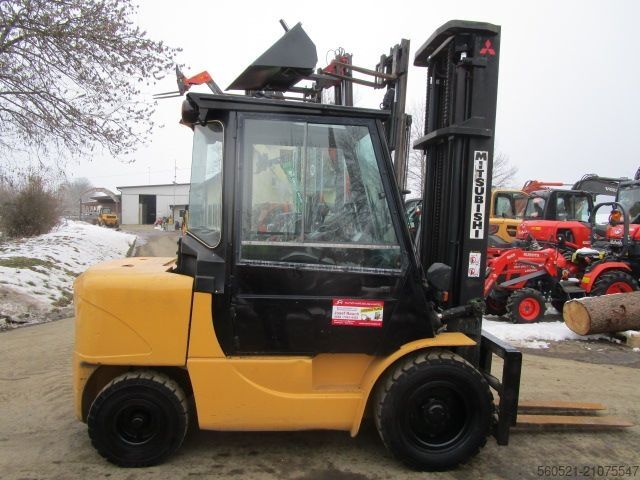 Дизельный вилочный погрузчик Mitsubishi FD35K - Zinkenversteller + Seitenschieber -Duplex