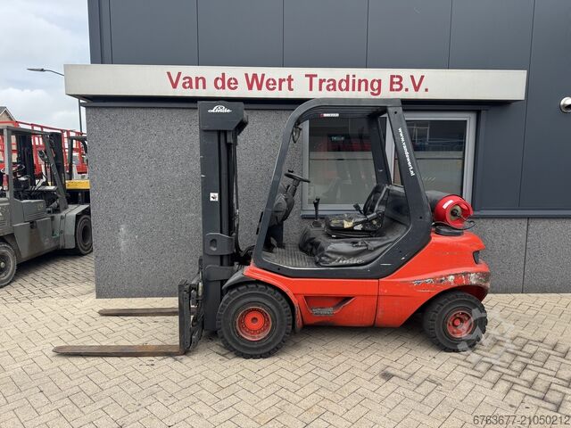 Linde H30T-03 Triplo 475 Свободный подъем/Сайдшифт/4-я функция LPG 1998 LINDE H30T-03 Triplo 475 Freelift/Sideshift/4e functie LPG 1998