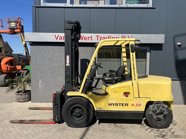 Погрузчик Hyster H4.50XM Duplo 400, боковое смещение/позиционер вил, Perkins дизель HYSTER H 4.50 XM