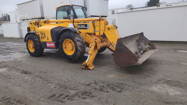 Телескопический манипулятор JCB 535-140 with forks and loading bucket