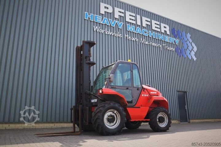 Вездеходный вилочный погрузчик Manitou M30-4 Diesel, 4x4 Drive, 3t Capacity, Triplex Mast
