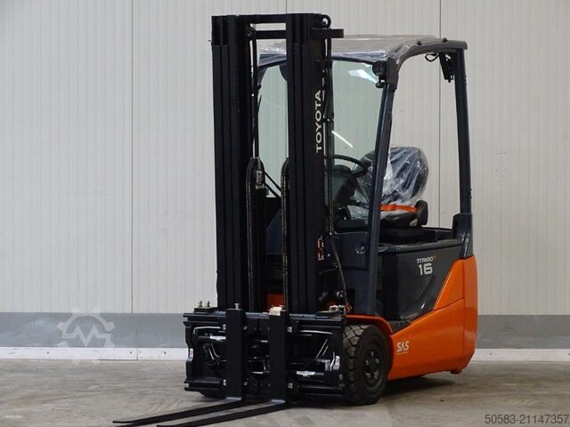 Электрический 3-колесный вилочный погрузчик Toyota 8FBEK16T - DEMO - TRIPLEX