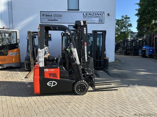 Электрический 3-колесный вилочный погрузчик EP CPD15TVL